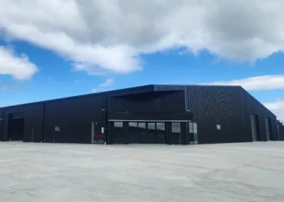 Industrial roofing and cladding on building in taupo